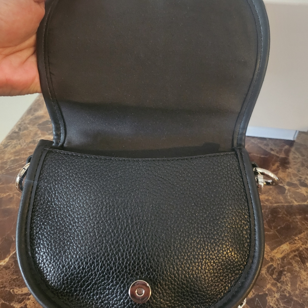 Steve Madden Textured Black 2way Crossbody/Belt Bag NWOT - Picture 7 of 12